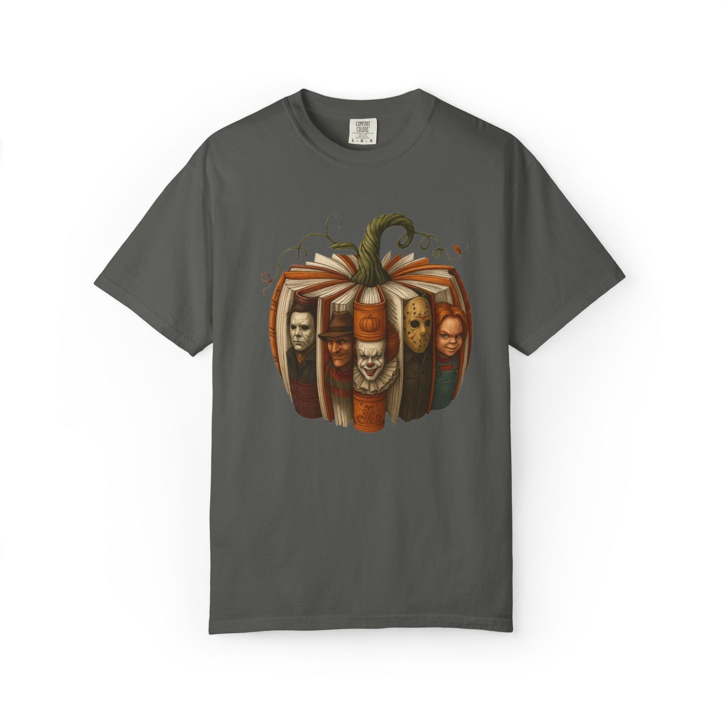 Spooky Book-Themed T-Shirt for Halloween, Unisex Graphic Tee, Literary Costume, Fall Fashion, Halloween Gift, Horror Movie Apparel