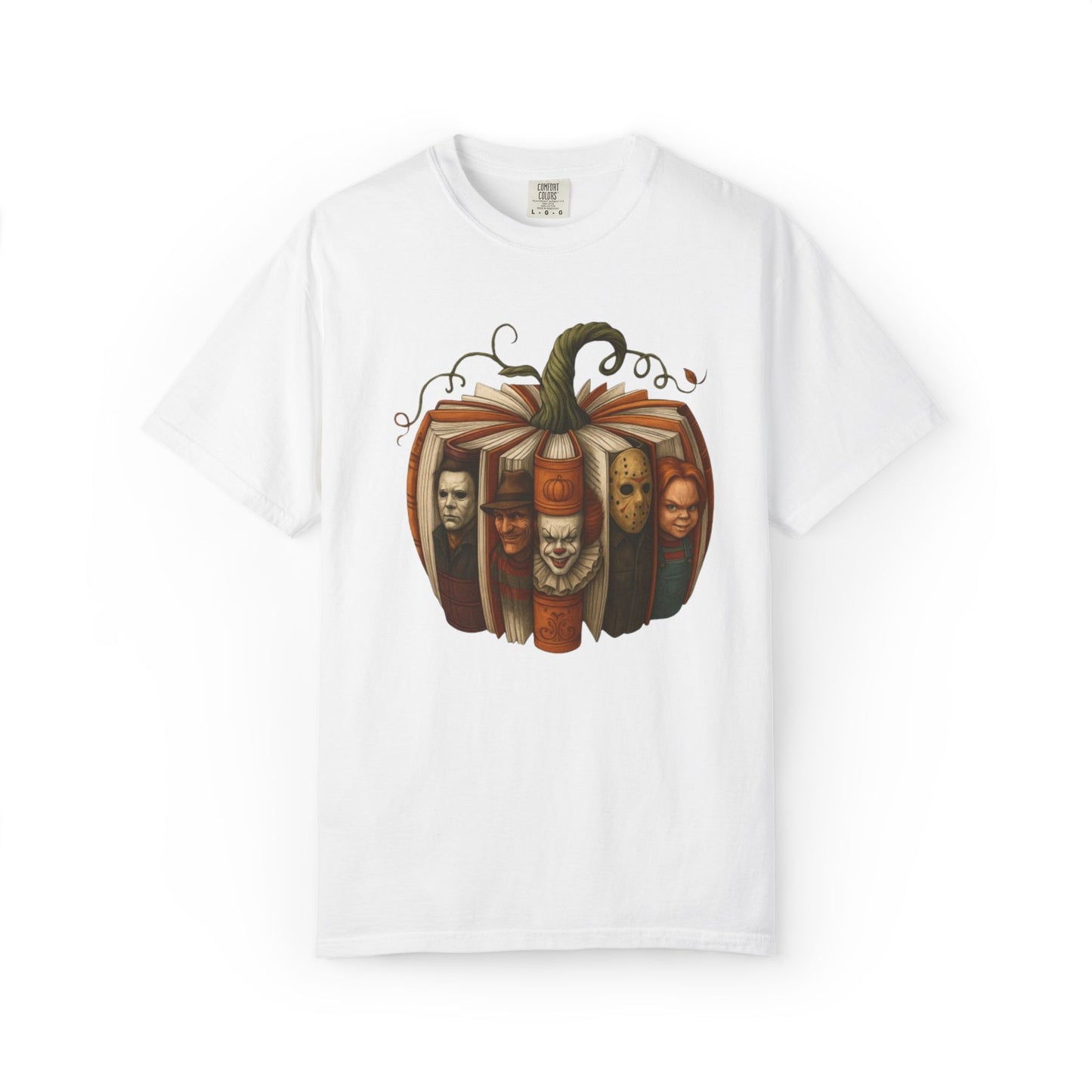 Spooky Book-Themed T-Shirt for Halloween, Unisex Graphic Tee, Literary Costume, Fall Fashion, Halloween Gift, Horror Movie Apparel
